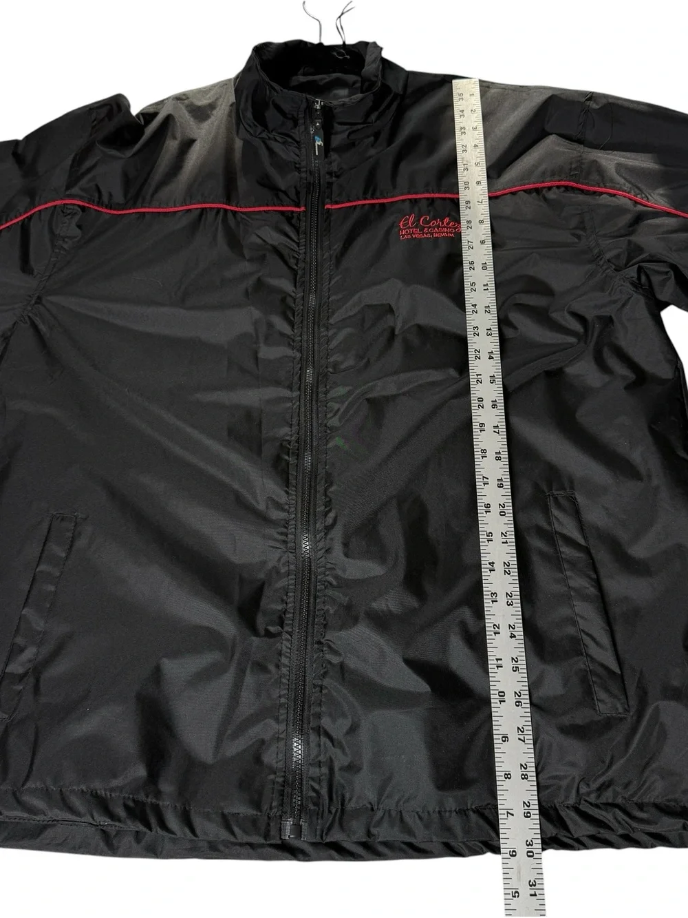 VTG El Cortez Windbreaker Hotel Casino Las Vegas Full Zip Jacket Men's L New
